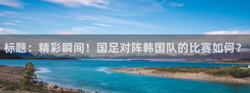  标题：精彩瞬间！国足对阵韩国队的比赛如何？